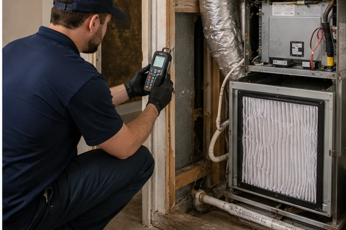 HVAC-Adjacent Moisture inspection and restoration planning for a Jacksonville Florida property