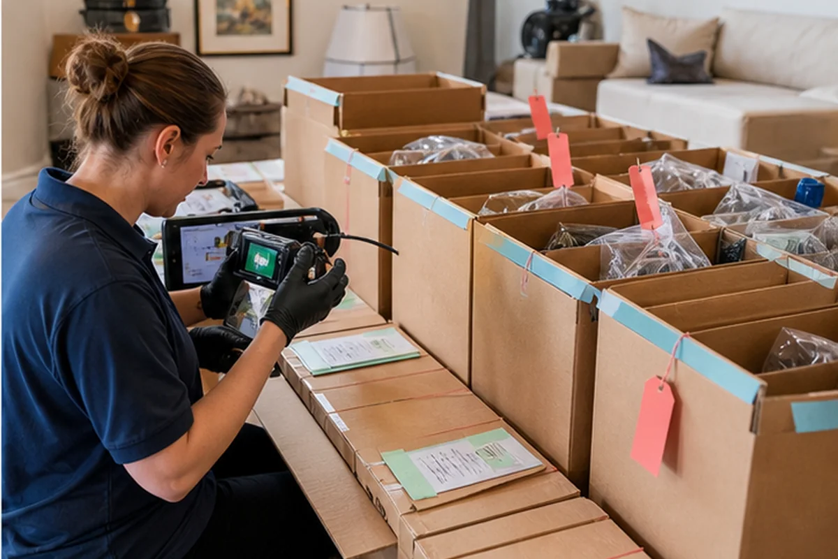 Contents Pack-Out and Cleaning inspection and restoration planning for a Jacksonville Florida property