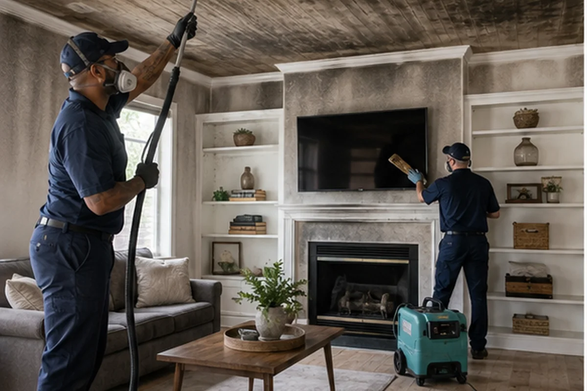 Fire and Smoke Restoration inspection and restoration planning for a Jacksonville Florida property