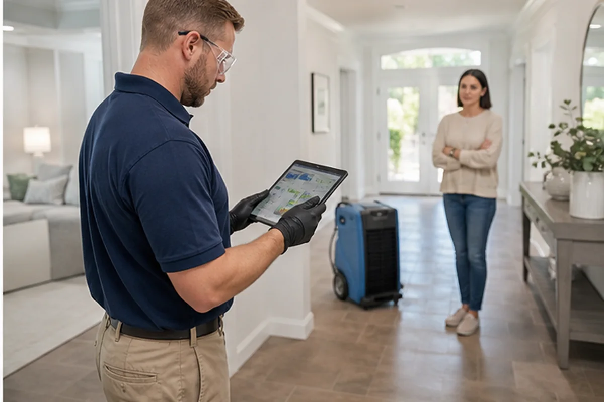 Structural Drying inspection and restoration planning for a Jacksonville Florida property